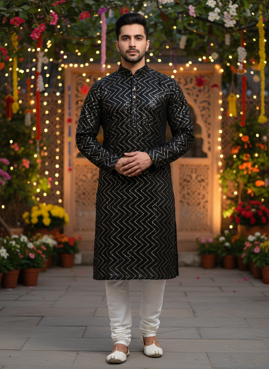Black Kurta