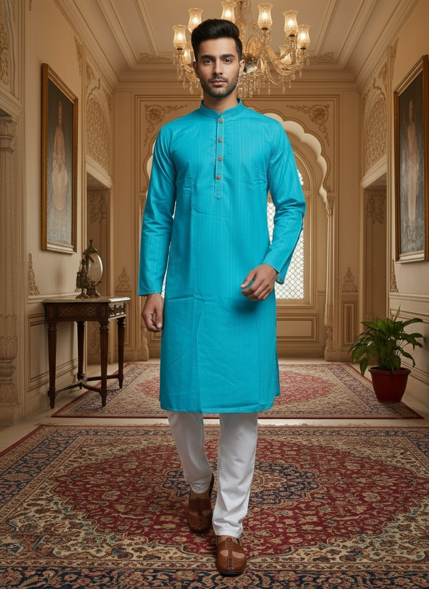 Blue Festive Kurta