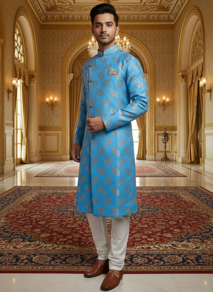 Navy Blue Corporate Kurta