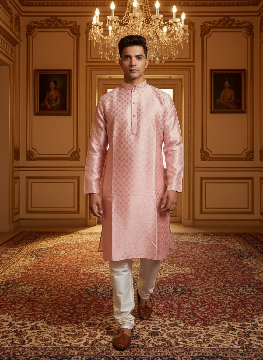 Pink Festive Kurta